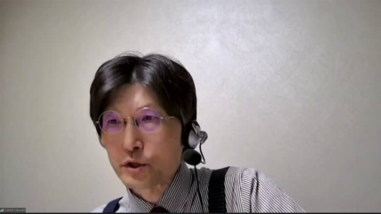 フジテレビの取材に応じる井原裕 精神科医師