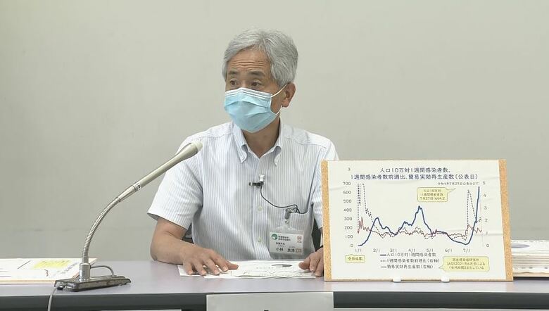 長野市保健所・小林良清所長（会見　7月27日）
