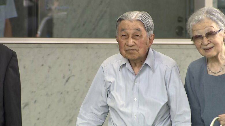 軽井沢駅に到着された　8月22日