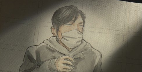 大阪拘置所で話す今西被告（2021年）