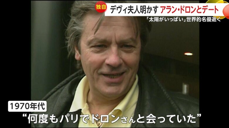 生前のアラン・ドロンさん