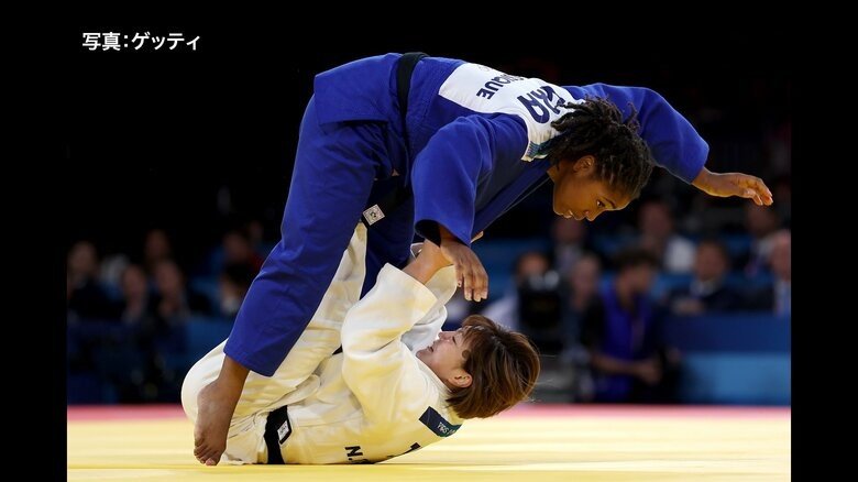 2階級上の選手に巴投げで一本勝ちした角田夏実選手（31）