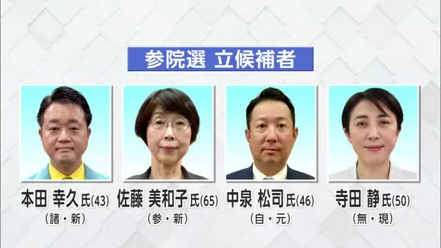 参院選秋田県選挙区の立候補者