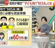 【解説】子育て世帯を応援「子ども向けNISA」政府が検討…「学資保険」や廃止された「ジュニアNISA」との違いは？