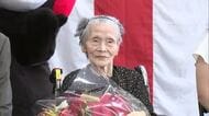 木村知事とくまモンが県内最高齢 １１２歳の菅原 節さんをお祝い【熊本】