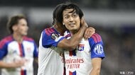 中村敬斗がELでリヨン移籍後初先発初ゴール　得意の切れ味鋭いカットインから右足一閃　相手DFに当たりネット揺らす