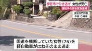 「対向車とぶつかったと思っていた…」軽自動車で女性はね逃走…軽自動車を運転していた男を緊急逮捕　女性は搬送先の病院で死亡