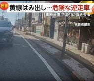 「危険な行為やめて」センターラインを越え対向車線に突入…対向車が迫るなか平然と逆走　茨城・ひたちなか市