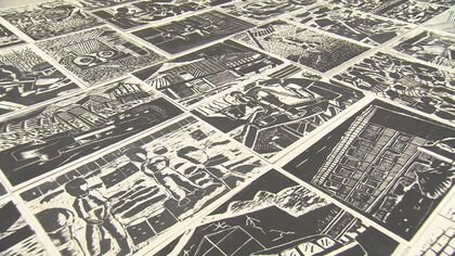 小学6年生が“版画”で残した新潟地震… 震災の恐ろしさ･乗り越える力を表現「この日を忘れないでしょう…」【新潟発】