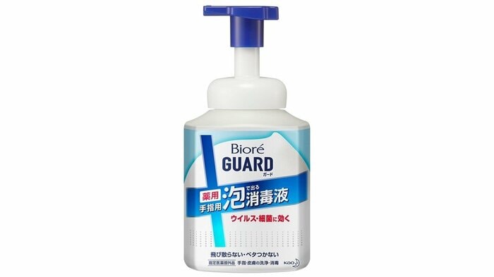 泡タイプの消毒液