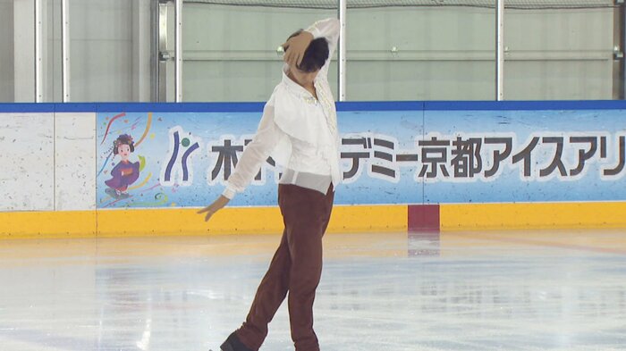 宮原知子さん振付のショートを披露した名倉一裕(近畿選手権)