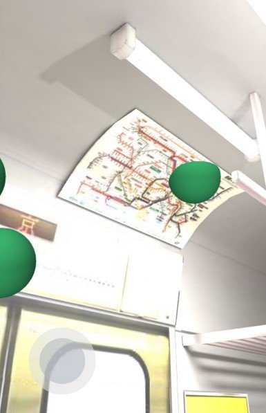 今回の実証実験の「デジタル空間」(FNNプライムオンライン編集部が画面を撮影)