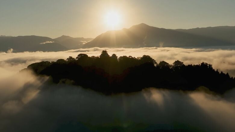 “天空の城”今シーズンも出現　雲海に浮かぶ大野城　福井｜FNNプライムオンライン