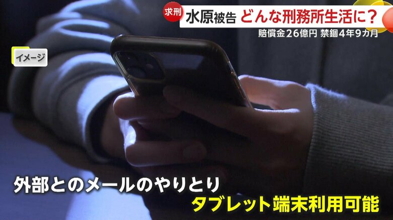 収監先によってはタブレット端末の使用も可能だという