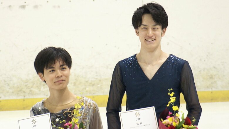 シニア男子表彰台（中部選手権）