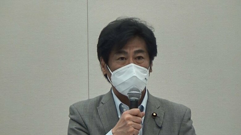 自民党・ラジエーション議連の会長を務める田村憲久前厚労相(19日）