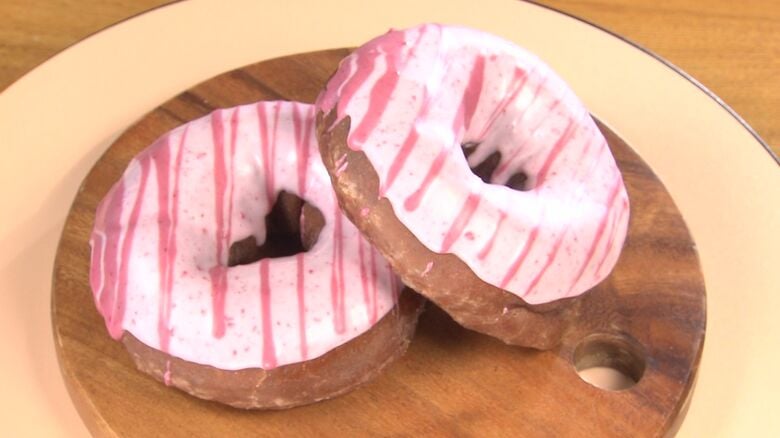 松本剛選手プロデュースのイチゴドーナツ