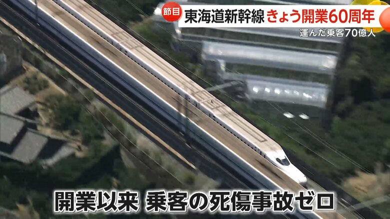 開業以来乗客が死傷する事故ゼロを誇る東海道新幹線