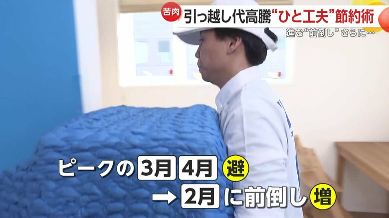 繁忙期を避けて2月に引っ越す人が増加