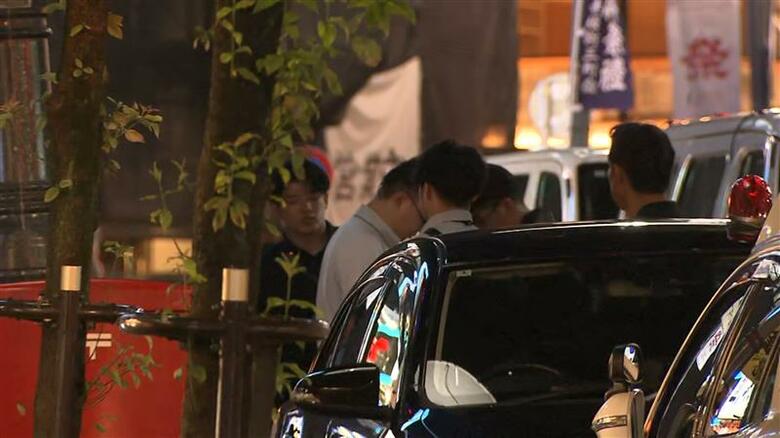 現場は港区赤坂の繁華街