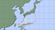 【台風情報】台風26号の進路予想　26日午前9時には沖縄の南にあり中心気圧996ヘクトパスカル　27日午前9時には強い勢力に発達し、宮古島の東約230キロに達する予想
