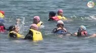 待ちに待った海開き！津田の松原海水浴場で児童が海に向かってダッシュ！初泳ぎを楽しむ【香川・さぬき市】