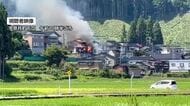 【速報】黒部市宇奈月町で住宅火災　消火活動が続く