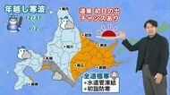 【北海道の天気 29日(月)】 暖かい年末から一転、年越しは全道で極寒に！初詣・初日の出は万全の寒さ対策を