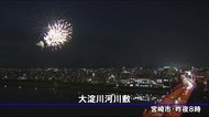新型コロナ収束願い打ち上げ花火 宮崎市