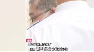 母親を殺害した疑い 58歳の次男を送検 鹿児島