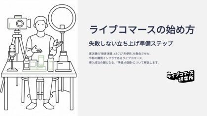 ライブコマース研究所、ホワイトペーパー『ライブコマースの始め方 失敗しない立ち上げ準備ステップ』を公開