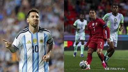 メッシとロナウド6度目　長友5度目　史上最大W杯いよいよ開幕　48カ国1248人が夢舞台へ　メキシコ対南アフリカで幕開け　史上初の3カ国共催大会