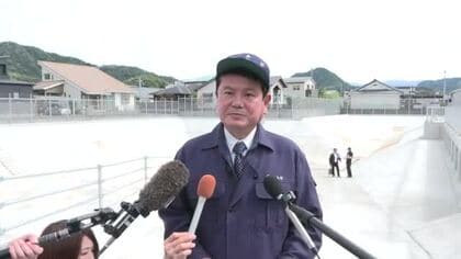 霧島市が防災点検　中重市長が現地視察、調整池と排水機場で浸水対策強化　