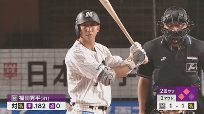 ロッテ対ソフトバンク首位攻防3連戦 FA移籍の福田秀平が初の古巣撃ち！｜FNNプライムオンライン