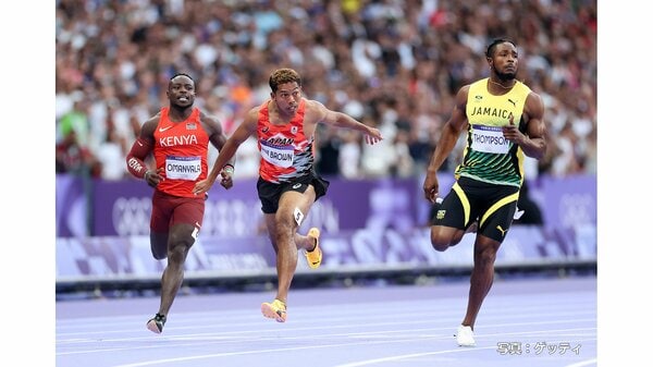 速報】パリ五輪 陸上男子100m準決勝 サニブラウン・ハキームは3組4位