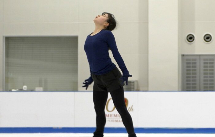 河辺はトリプルアクセルの練習も意欲的に取り組む