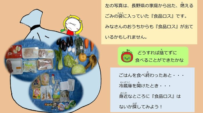 長野県の家庭から出た「食品ロス」(出典:長野県)