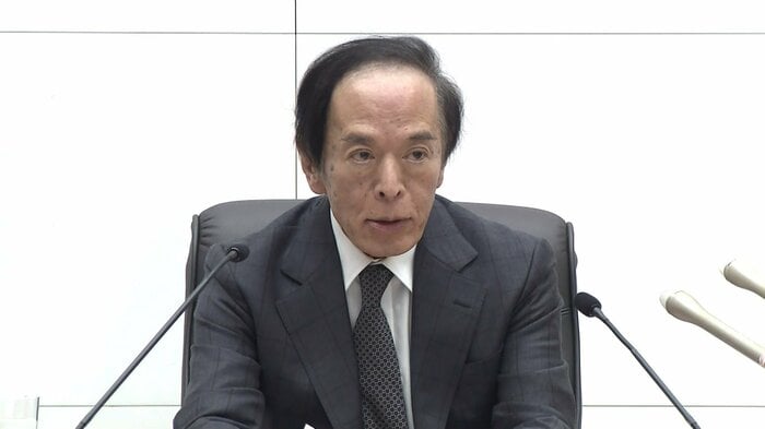 追加利上げ見送り決定後の会見で「もうワンノッチほしい」と述べていた植田総裁(2024年12月19日)