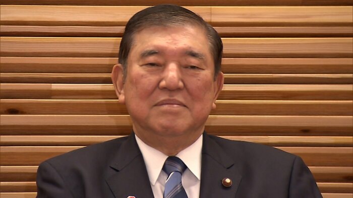 閣議での石破茂首相