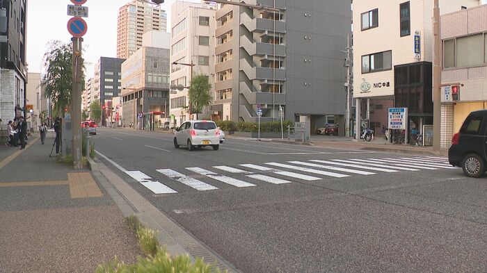 事故現場（新潟市中央区）