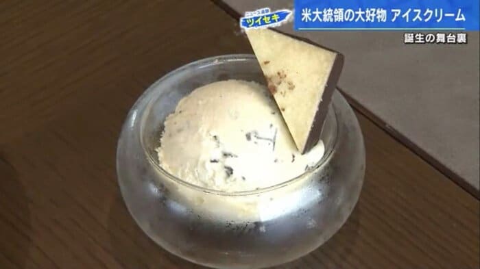 ヒルトン広島特製のチョコチップアイスクリーム