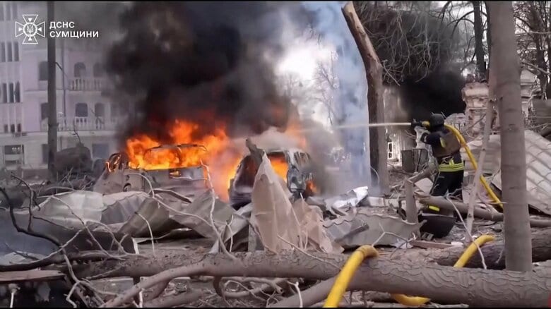 ゼレンスキー氏「悪質な攻撃だ」ロシア軍ミサイルで30人以上死亡｜FNNプライムオンライン