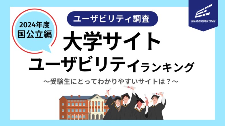 受験生にとって魅力的でわかりやすいサイトはどこ?ECマーケティングが、大学サイトユーザビリティランキング(国公立大学編)を発表