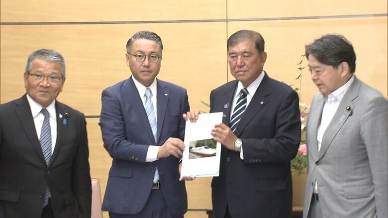 「新幹線整備の必要性を丁寧に説明し理解を得る」石破首相　西九州ルートを巡り長崎県知事から要望書｜FNNプライムオンライン
