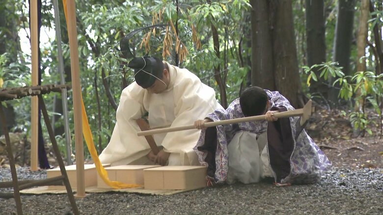 20年に1度の儀式の幕開け…伊勢神宮の『式年遷宮』で最初の祭典「山口祭」行われる 小学生が“物忌”の大役｜FNNプライムオンライン