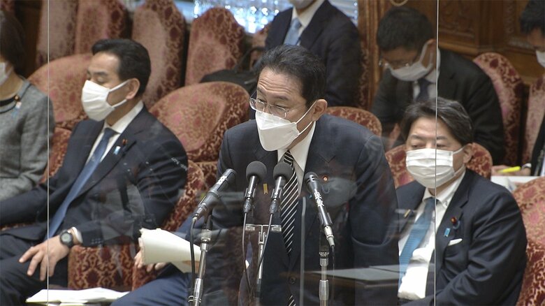 7日 予算委員会で「1日100万回接種」という具体的な目標を掲げた