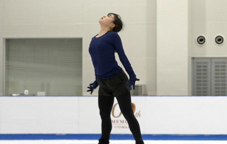 河辺はトリプルアクセルの練習も意欲的に取り組む