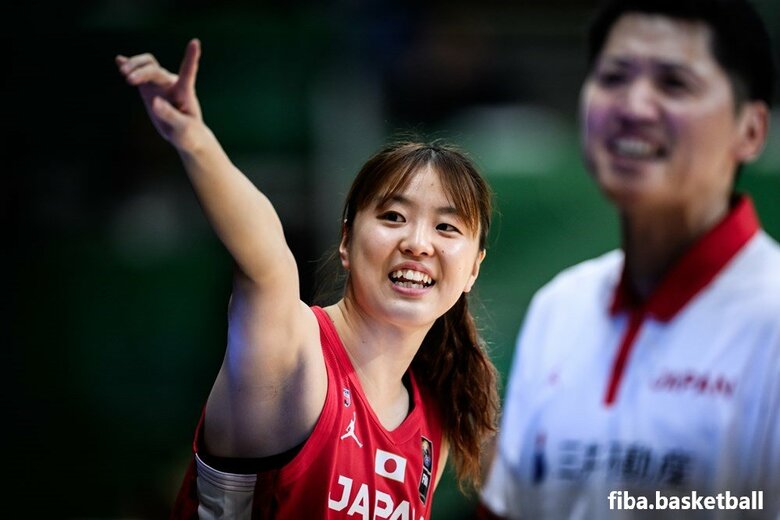 スペイン戦での平下愛佳（11日、ハンガリー・ショプロン）