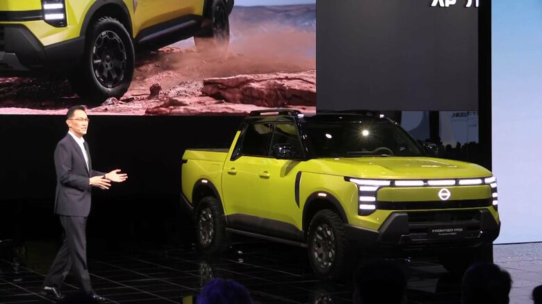 ホンダブース。省エネタイプの新型車を公開