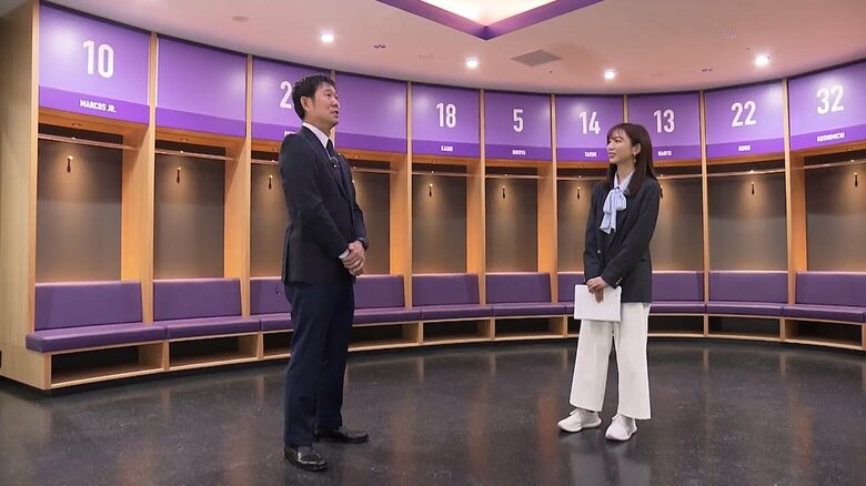 新スタジアムのロッカールーム